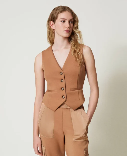 Gilet In Tessuto Scuba