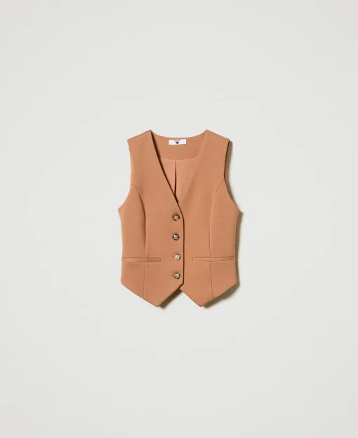 Gilet In Tessuto Scuba