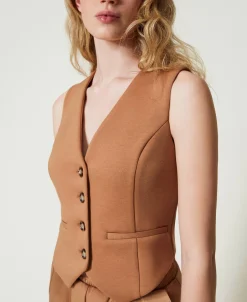 Gilet In Tessuto Scuba