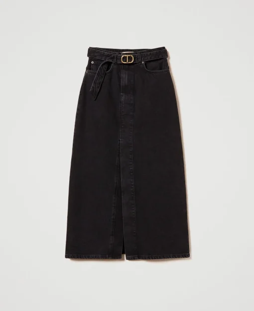 Gonna In Jeans Con Cintura