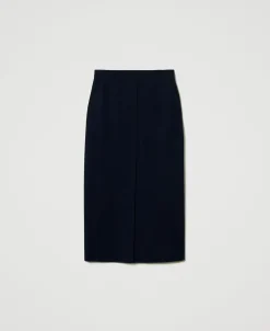 Gonna Longuette Gessata Lurex