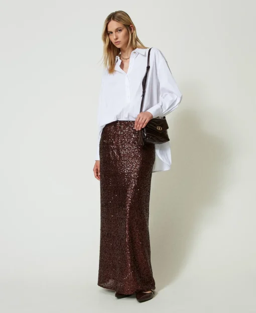 Gonna Lunga In Full Paillettes