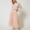 Gonna Lunga In Tulle Plissé