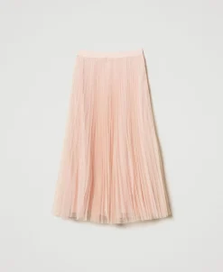 Gonna Lunga In Tulle Plissé