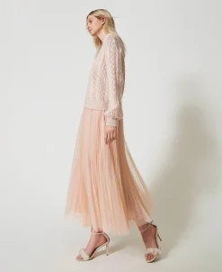 Gonna Lunga In Tulle Plissé