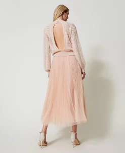 Gonna Lunga In Tulle Plissé