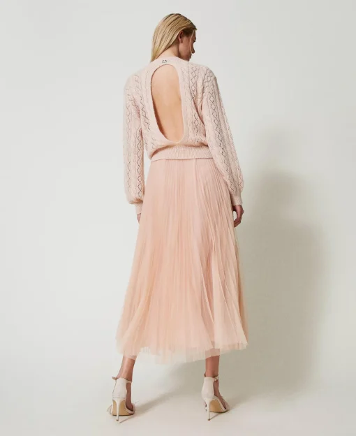 Gonna Lunga In Tulle Plissé