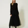 Gonna Lunga In Tulle Plumetis