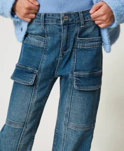 Jeans Cargo Con Tasche