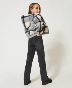 Jeans Cinque Tasche Con Borchie