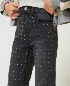 Jeans Cinque Tasche Con Borchie