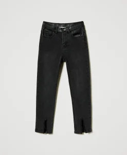 Jeans Skinny Con Spacchi