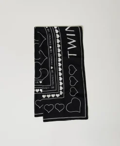 Kefiah Con Stampa Logo E Cuori