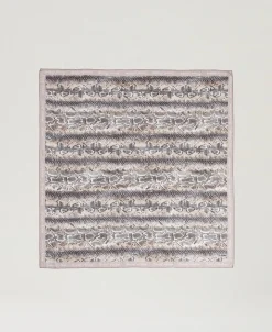 Kefiah In Georgette Con Stampa Snake