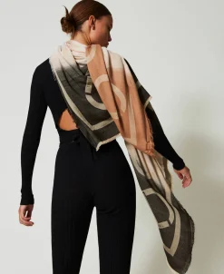 Kefiah Jacquard Con Oval T