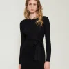 Maglia A Costine Con Fiocco