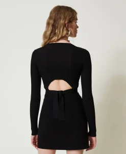 Maglia A Costine Con Fiocco