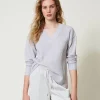 Maglia A Costine Con Spacco
