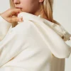 Maglia Con Cappuccio E Perle
