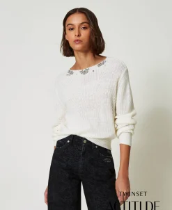 Maglia Con Ricami Fatti A Mano