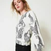 Maglia Con Stampa Giaguari