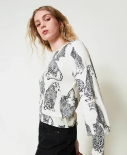 Maglia Con Stampa Giaguari