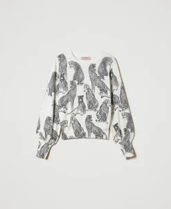 Maglia Con Stampa Giaguari