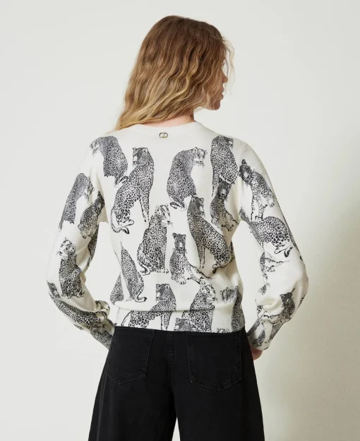 Maglia Con Stampa Giaguari