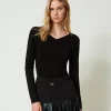 Maglia Con Strass In Dégradé
