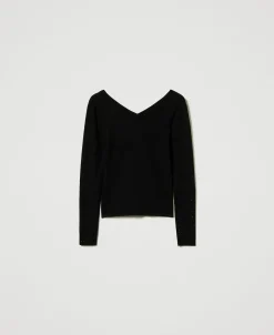 Maglia Con Strass In Dégradé