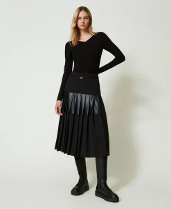 Maglia Con Strass In Dégradé