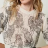 Maglia Cropped In Misto Lana E Mohair