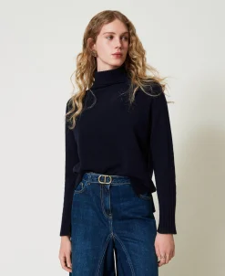 Maglia Dolcevita In Lana E Cashmere