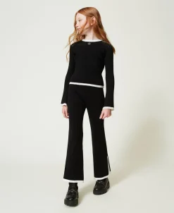 Maglia E Pantaloni Ampi A Costine