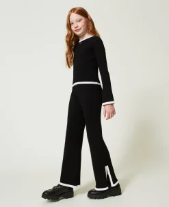 Maglia E Pantaloni Ampi A Costine