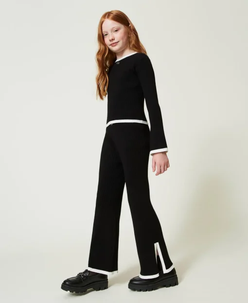 Maglia E Pantaloni Ampi A Costine
