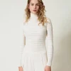 Maglia Fitted A Collo Alto