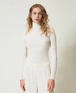 Maglia Fitted A Collo Alto