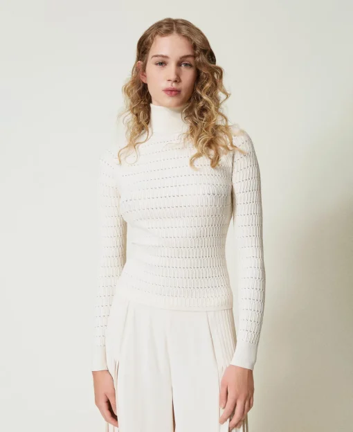 Maglia Fitted A Collo Alto
