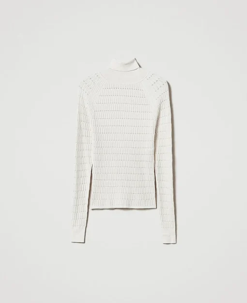 Maglia Fitted A Collo Alto