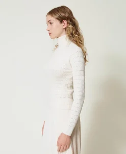 Maglia Fitted A Collo Alto
