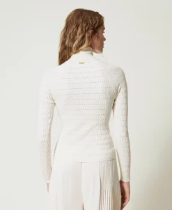 Maglia Fitted A Collo Alto