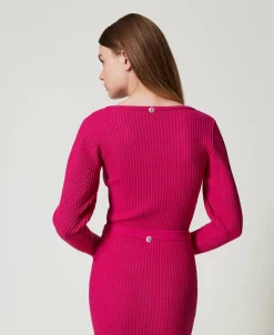 Maglia Fitted A Coste