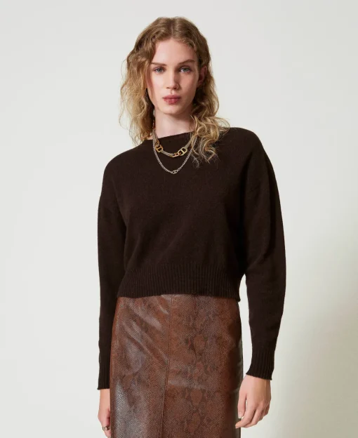 Maglia Girocollo In Eco-cashmere