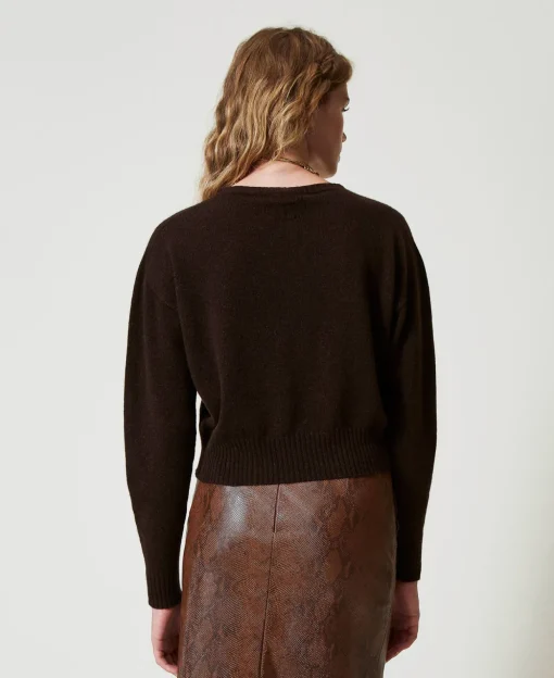 Maglia Girocollo In Eco-cashmere