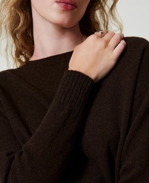 Maglia Girocollo In Eco-cashmere