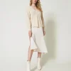 Maglia In Lana E Cashmere A Costine