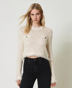 Maglia Jacquard A Rete