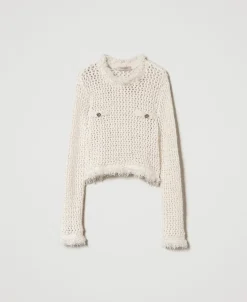 Maglia Jacquard A Rete