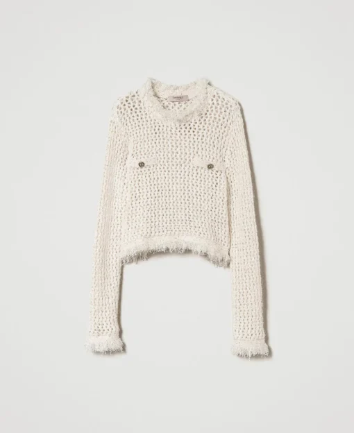 Maglia Jacquard A Rete